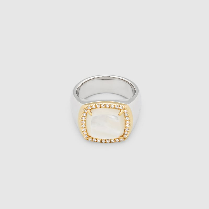 Gioielli di moda per donna, anello in vermeil d'oro su misura